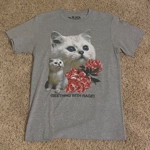 Gray Kitty Tee - NEVER WORN